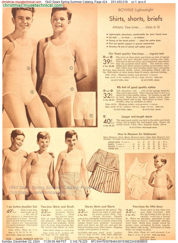 1943 Sears Spring Summer Catalog, Page 424