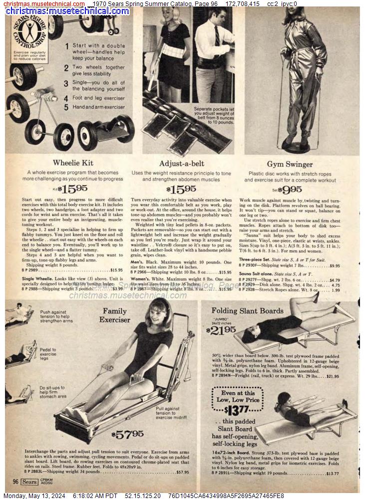 1970 Sears Spring Summer Catalog, Page 96