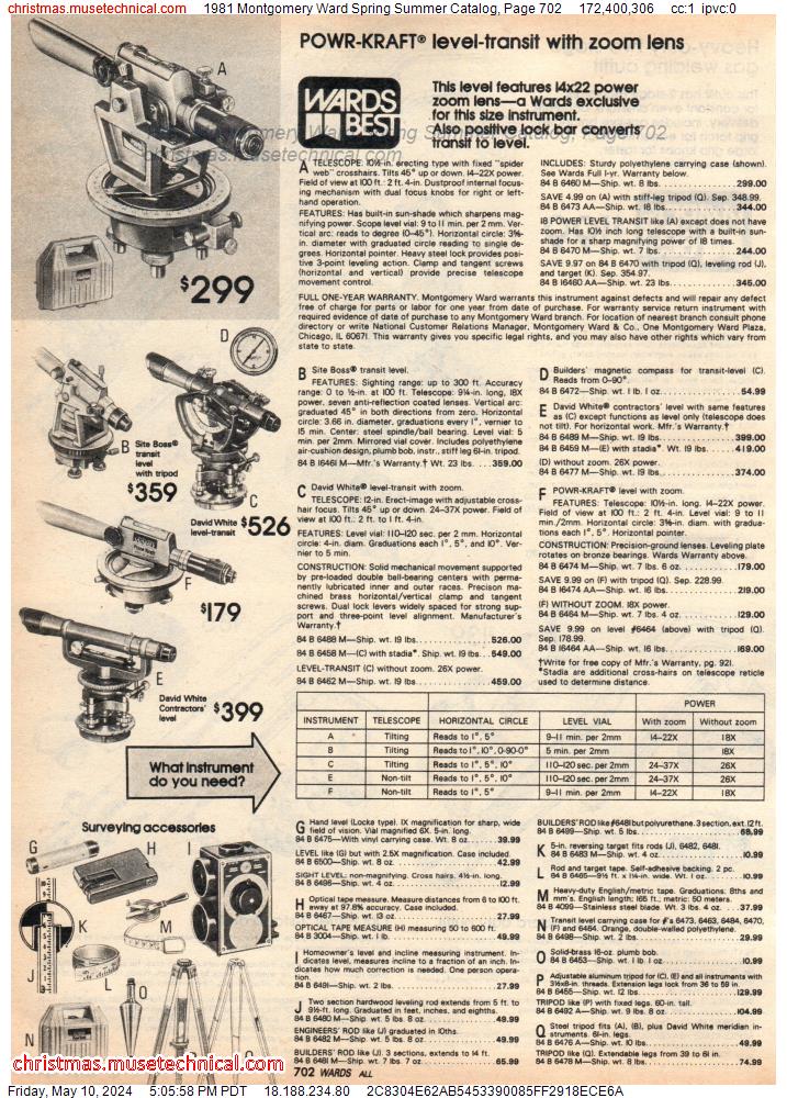 1981 Montgomery Ward Spring Summer Catalog, Page 702