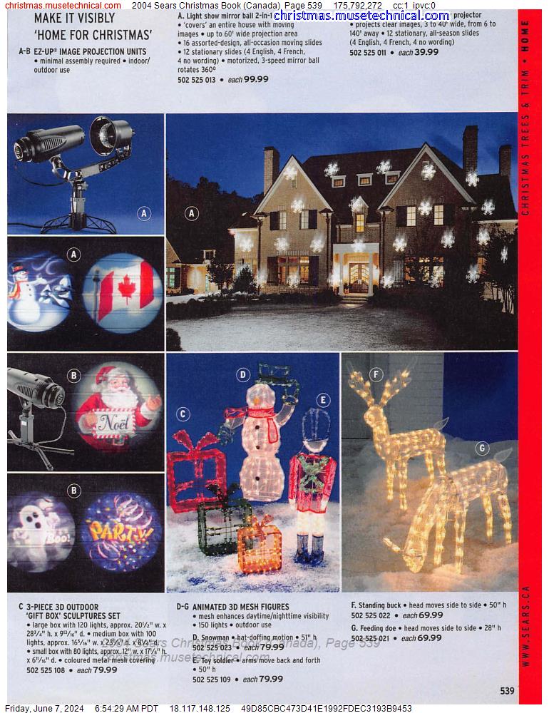 2004 Sears Christmas Book (Canada), Page 539