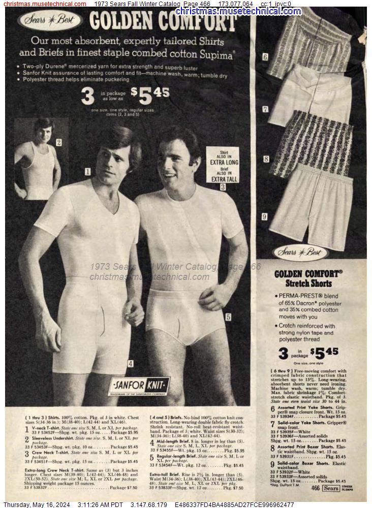 1973 Sears Fall Winter Catalog, Page 466