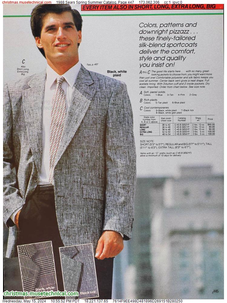 1988 Sears Spring Summer Catalog, Page 447