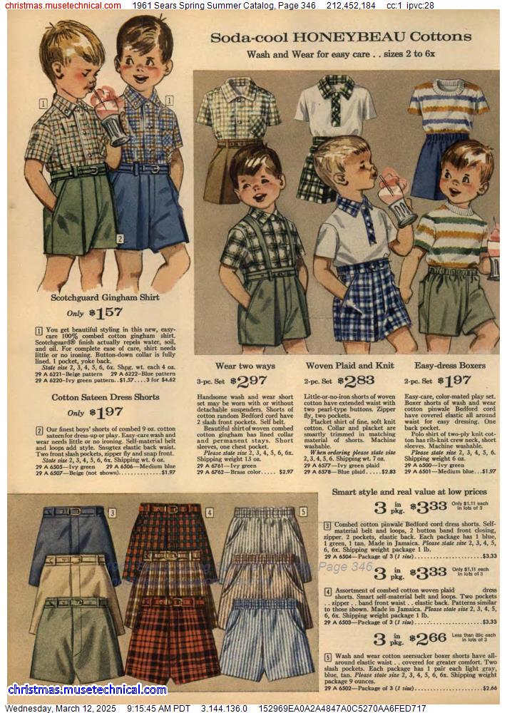 1961 Sears Spring Summer Catalog, Page 346