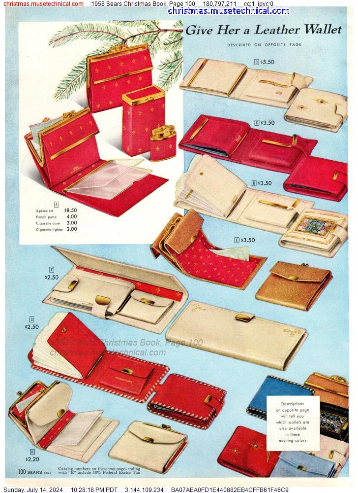 1958 Sears Christmas Book, Page 100