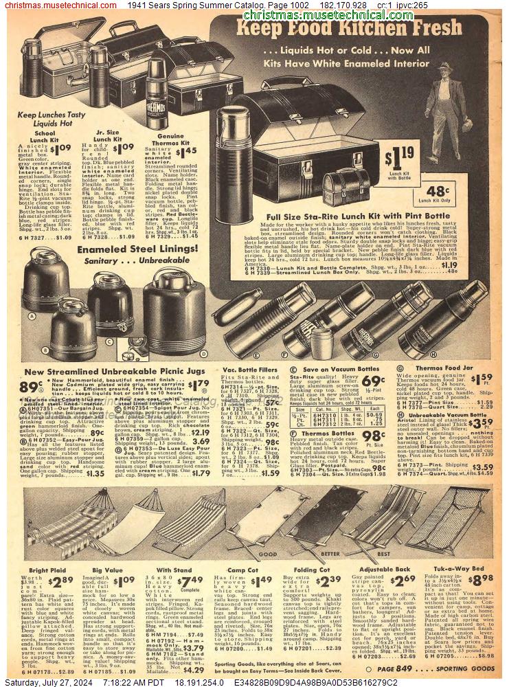 1941 Sears Spring Summer Catalog, Page 1002