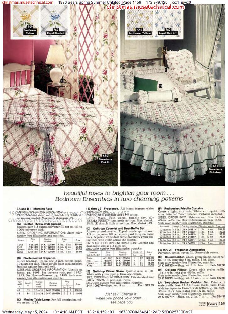1980 Sears Spring Summer Catalog, Page 1459