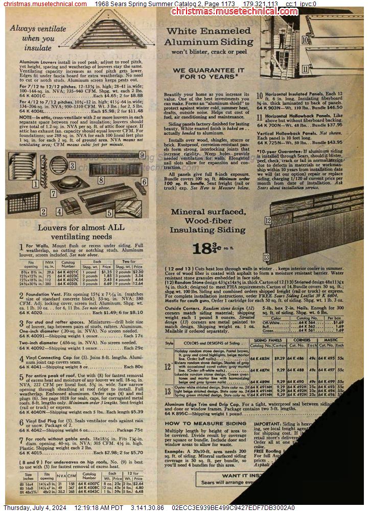 1968 Sears Spring Summer Catalog 2, Page 1173