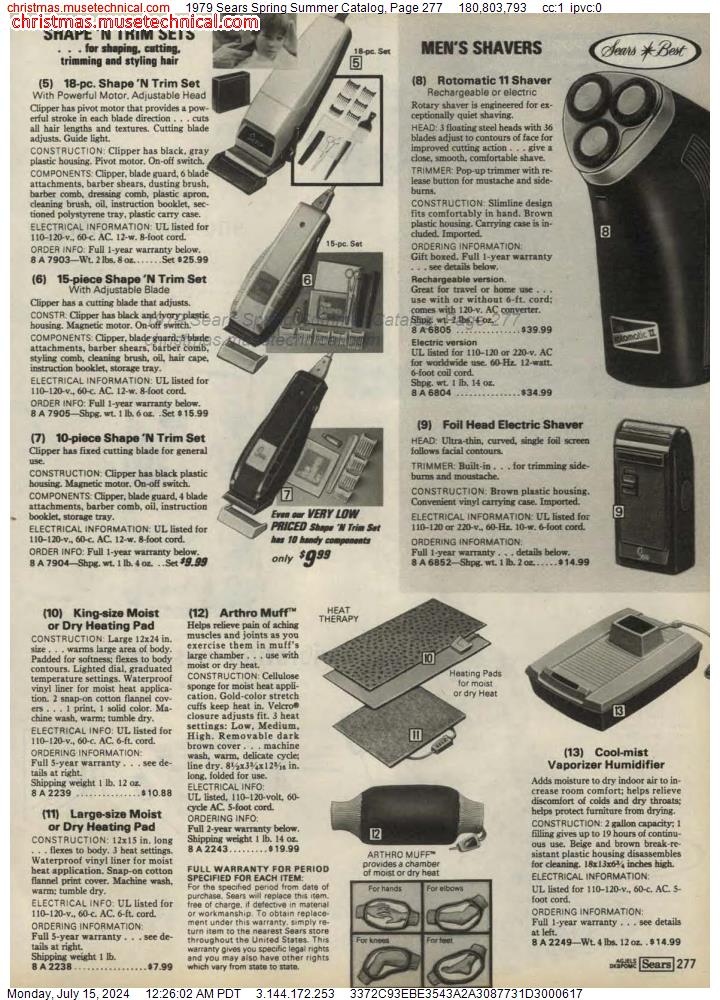 1979 Sears Spring Summer Catalog, Page 277