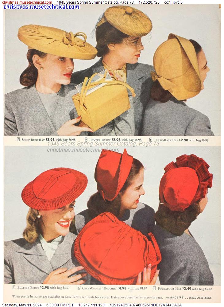 1945 Sears Spring Summer Catalog, Page 73