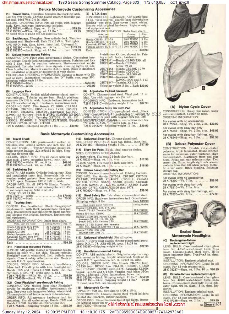 1980 Sears Spring Summer Catalog, Page 633