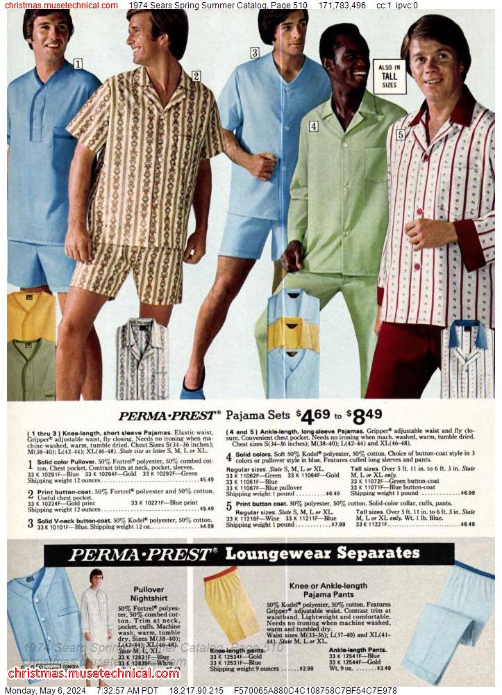 1974 Sears Spring Summer Catalog, Page 510