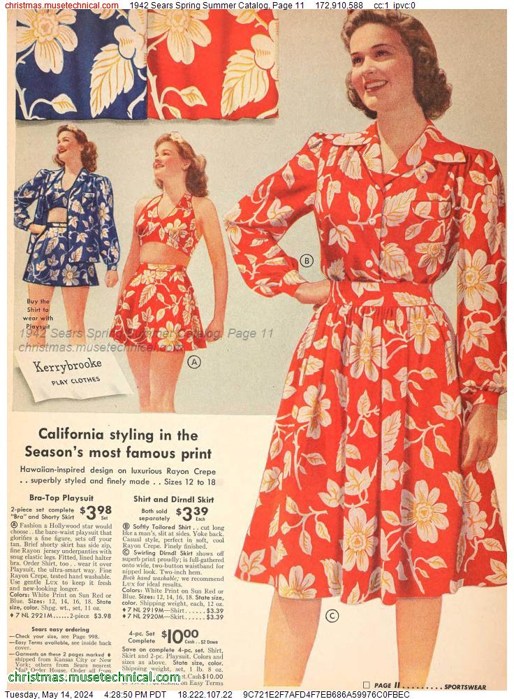 1942 Sears Spring Summer Catalog, Page 11