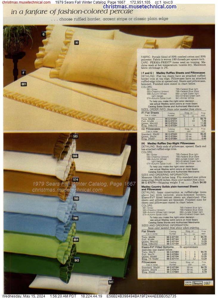 1979 Sears Fall Winter Catalog, Page 1667