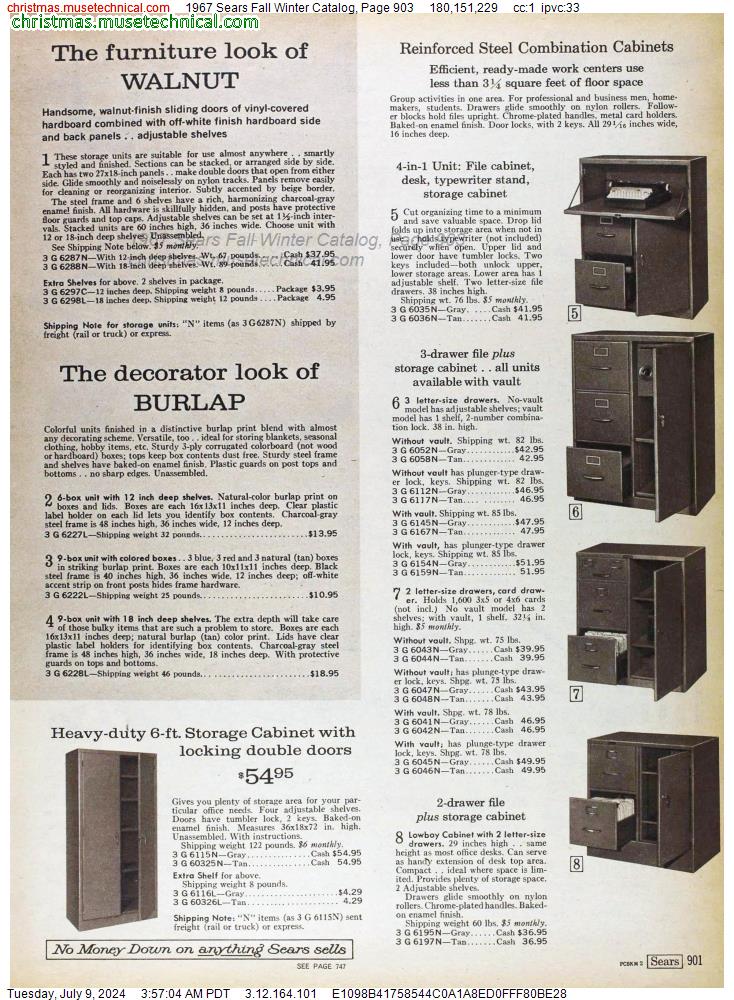 1967 Sears Fall Winter Catalog, Page 903