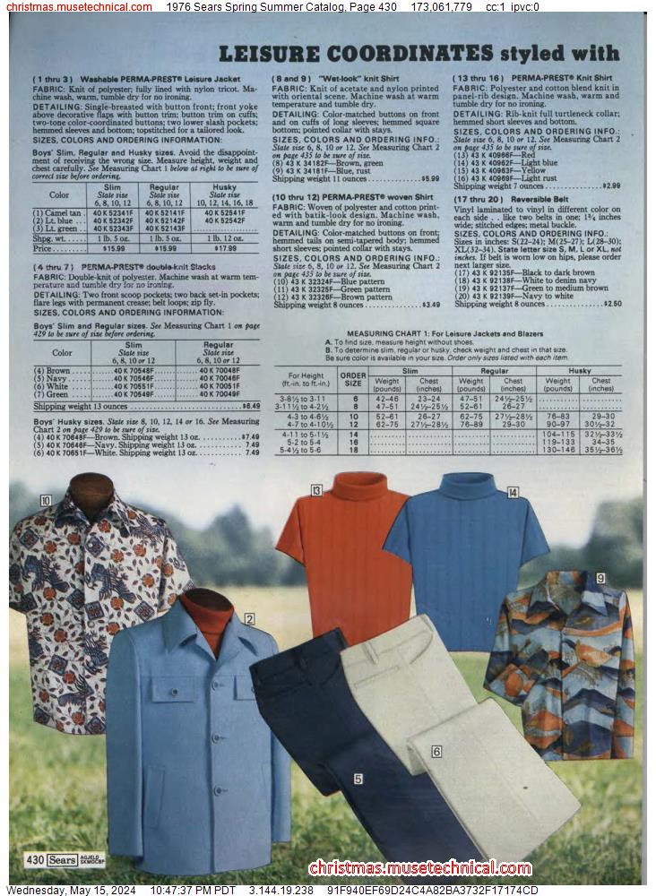 1976 Sears Spring Summer Catalog, Page 430
