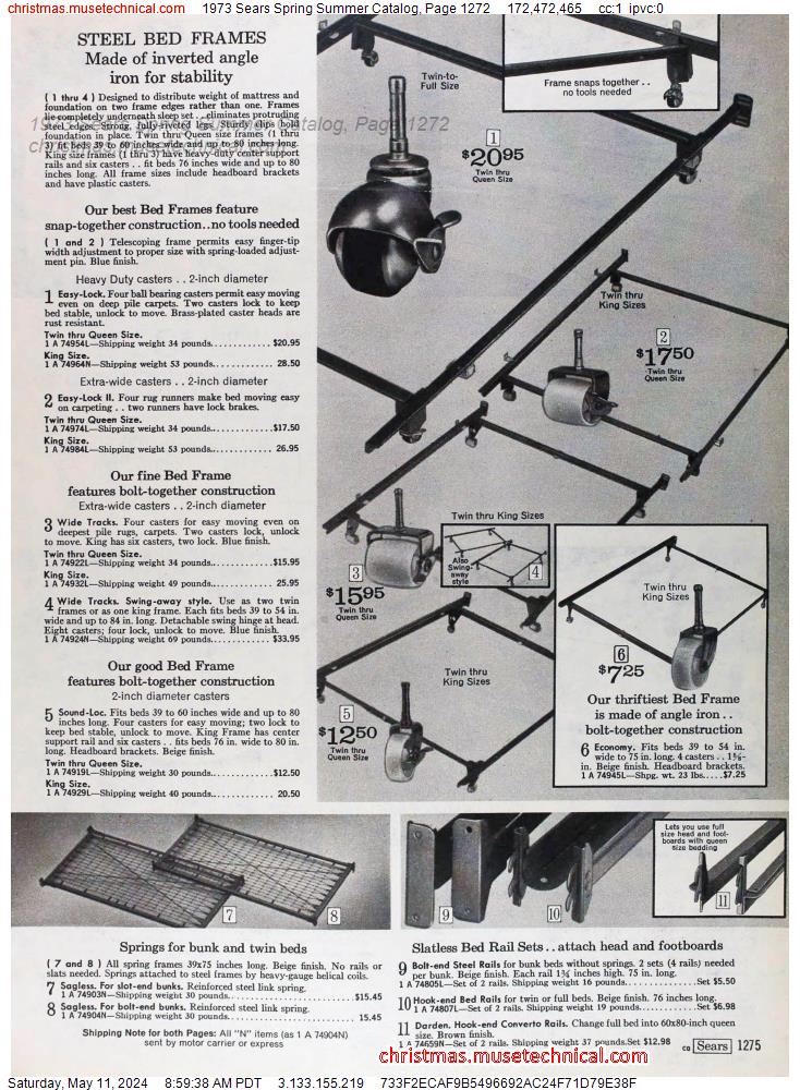 1973 Sears Spring Summer Catalog, Page 1272