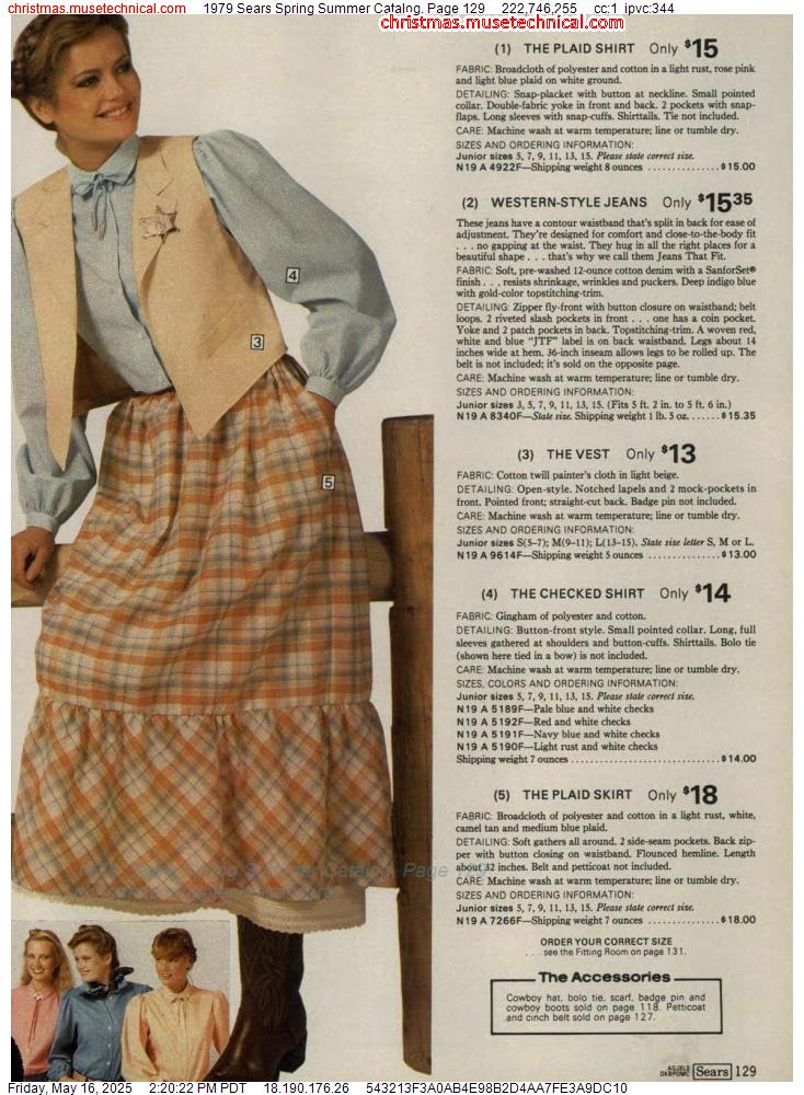 1979 Sears Spring Summer Catalog, Page 129