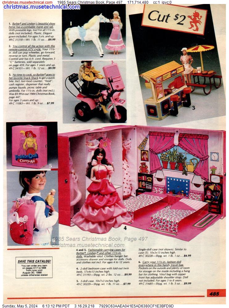1985 Sears Christmas Book, Page 497