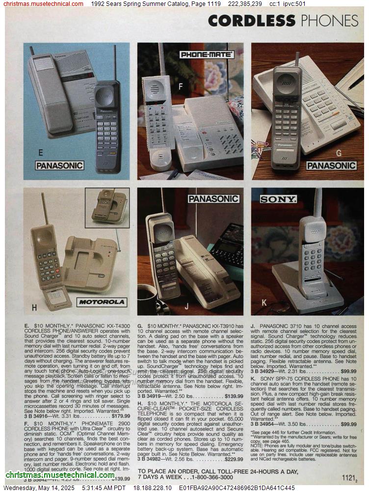 1992 Sears Spring Summer Catalog, Page 1119