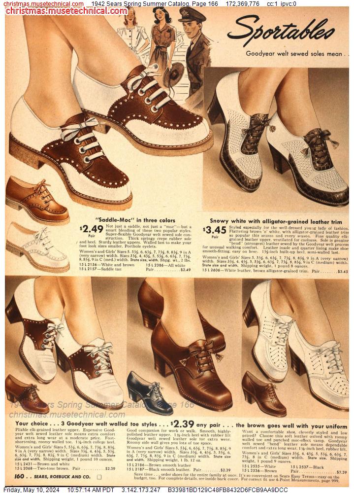 1942 Sears Spring Summer Catalog, Page 166