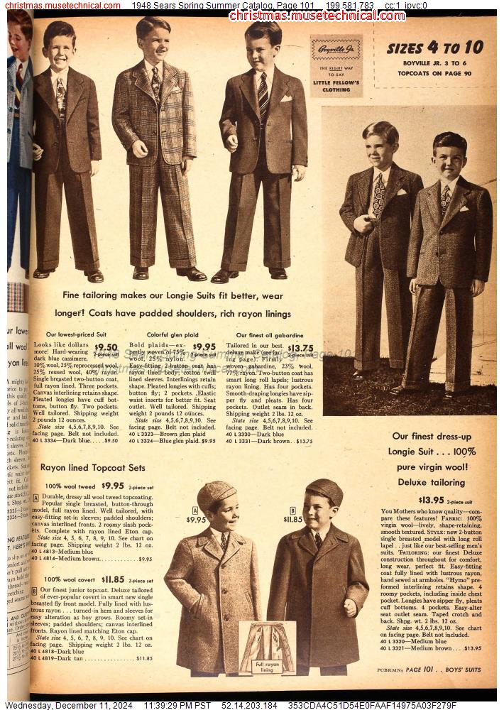 1948 Sears Spring Summer Catalog, Page 101