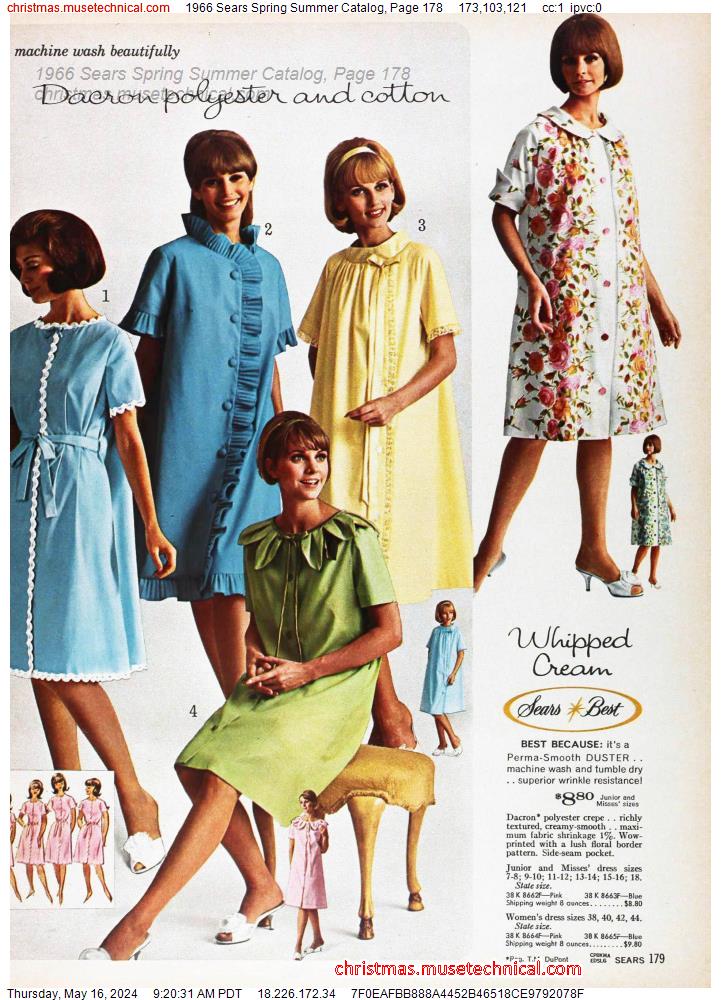 1966 Sears Spring Summer Catalog, Page 178
