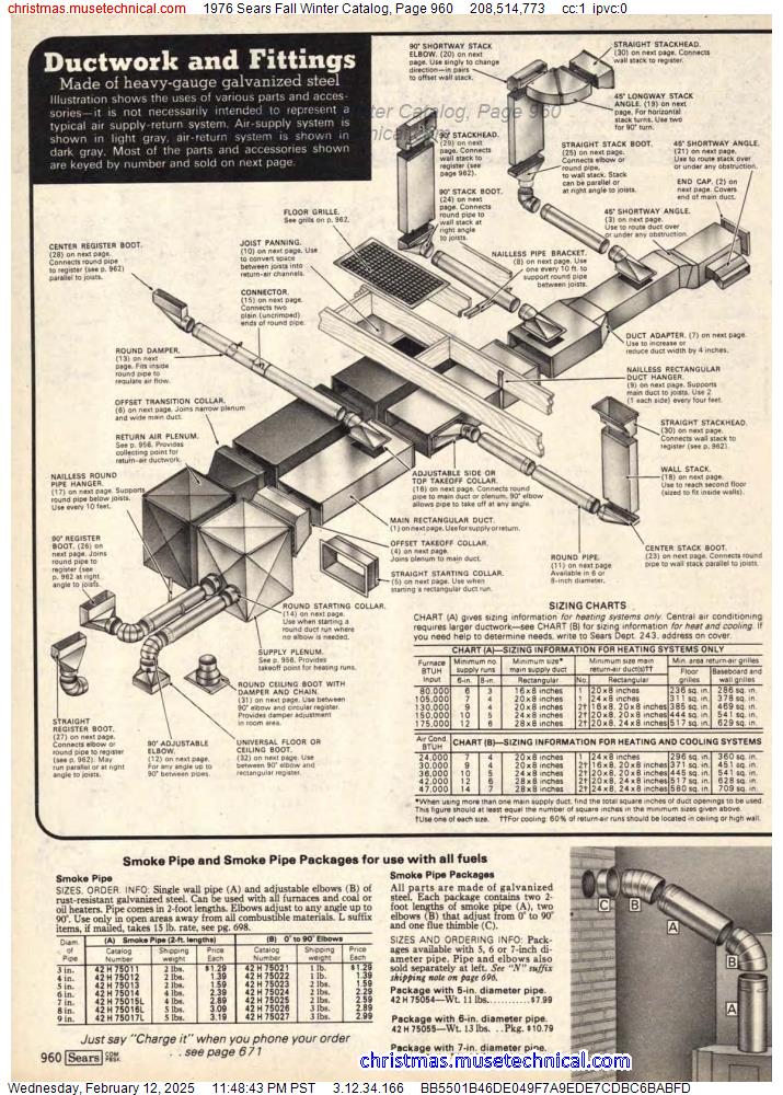 1976 Sears Fall Winter Catalog, Page 960