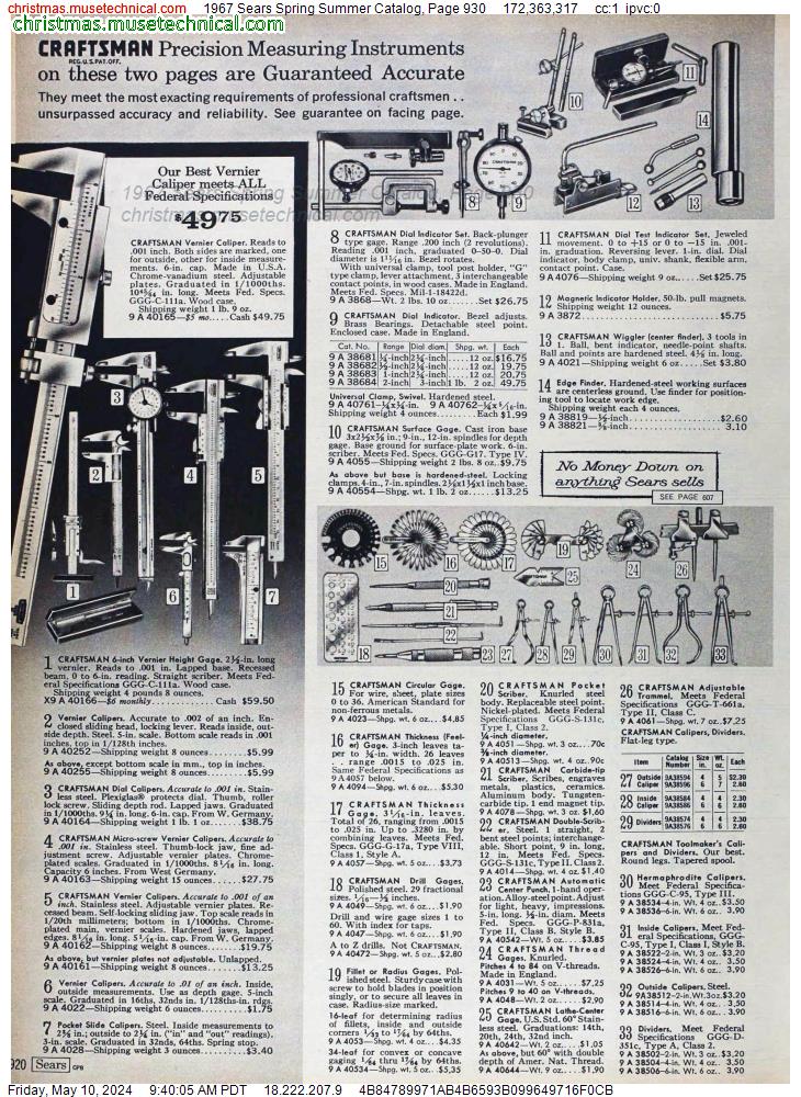 1967 Sears Spring Summer Catalog, Page 930