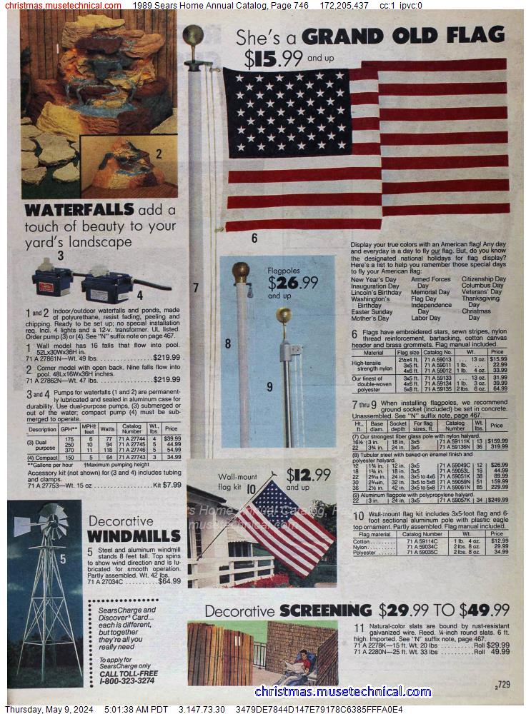 1989 Sears Home Annual Catalog, Page 746