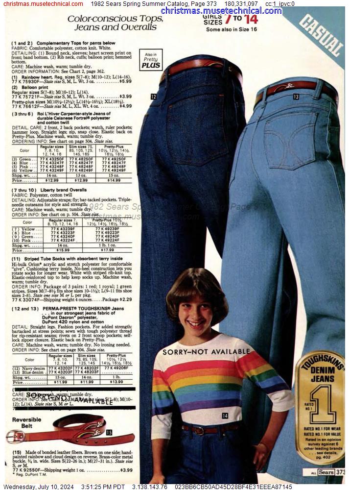 1982 Sears Spring Summer Catalog, Page 373