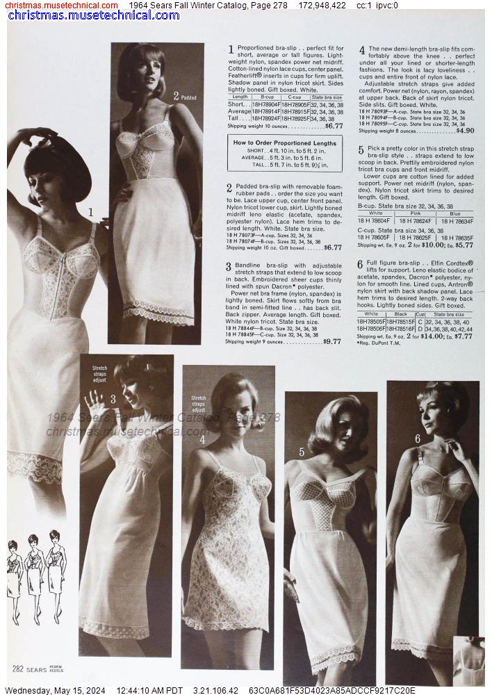 1964 Sears Fall Winter Catalog, Page 278