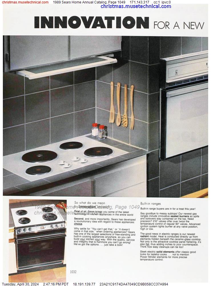 1989 Sears Home Annual Catalog, Page 1049