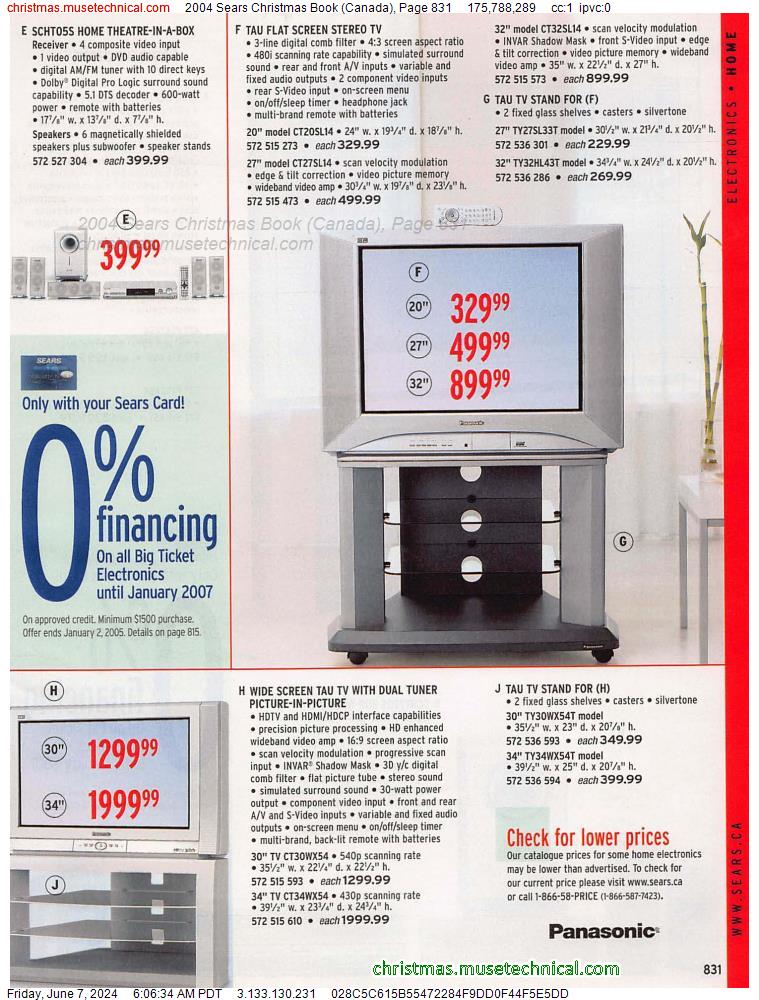 2004 Sears Christmas Book (Canada), Page 831