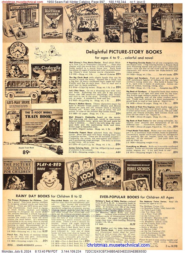 1950 Sears Fall Winter Catalog, Page 897