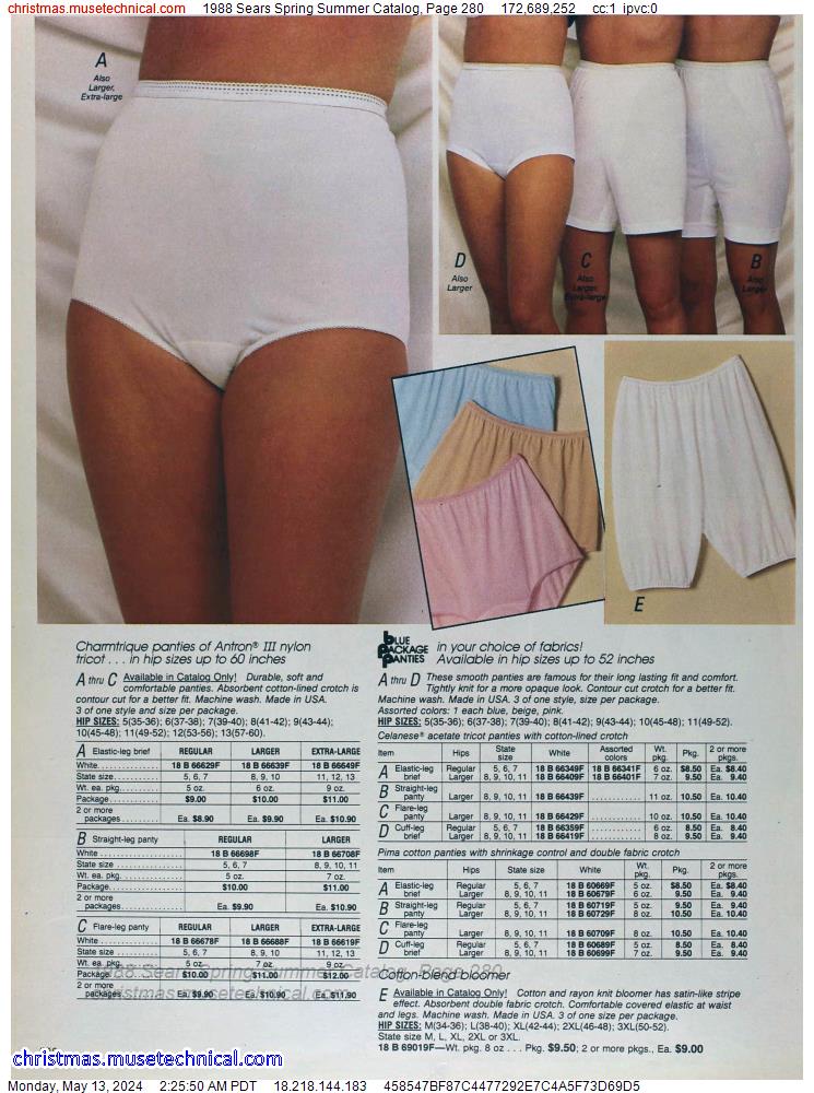 1988 Sears Spring Summer Catalog, Page 280