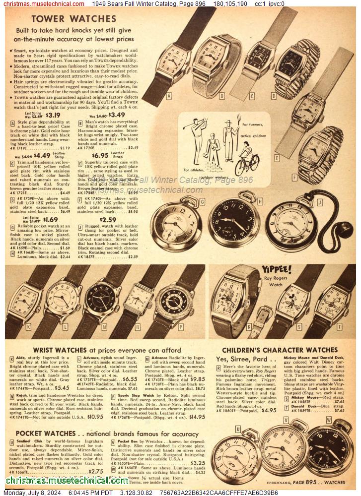 1949 Sears Fall Winter Catalog, Page 896
