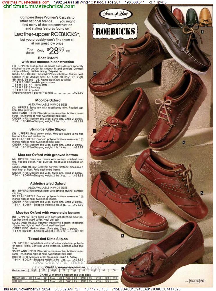 1982 Sears Fall Winter Catalog, Page 267