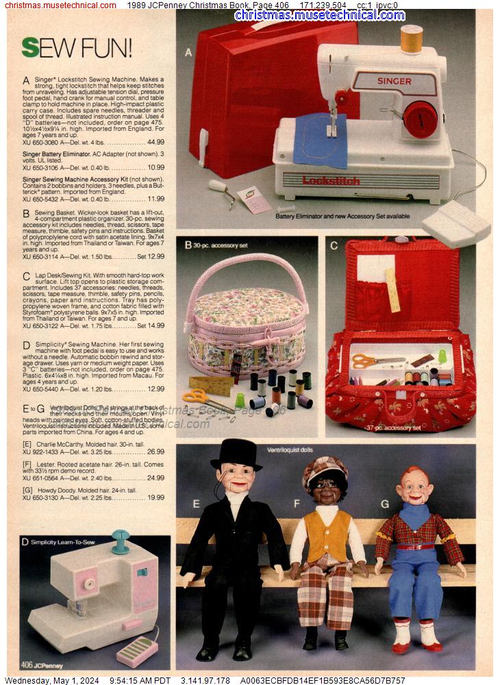 1989 JCPenney Christmas Book, Page 406