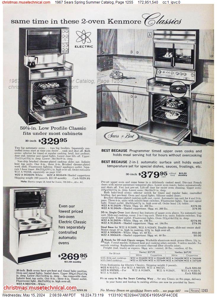 1967 Sears Spring Summer Catalog, Page 1255