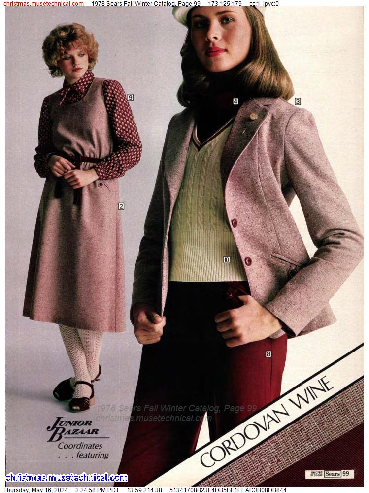 1978 Sears Fall Winter Catalog, Page 99