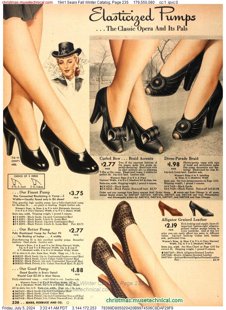 1941 Sears Fall Winter Catalog, Page 235