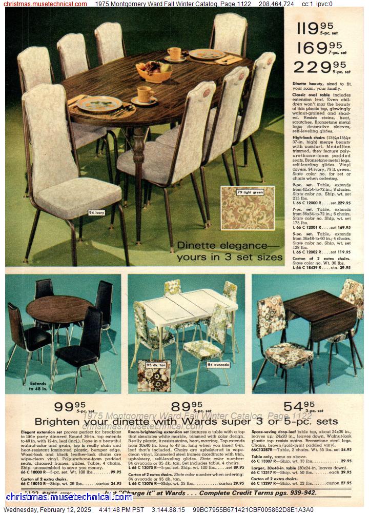 1975 Montgomery Ward Fall Winter Catalog, Page 1122