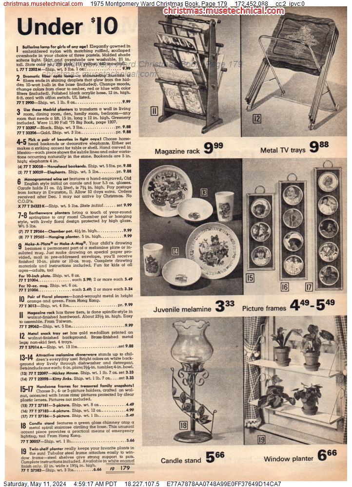 1975 Montgomery Ward Christmas Book, Page 179