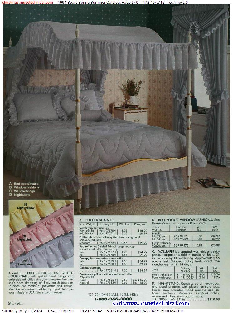 1991 Sears Spring Summer Catalog, Page 540
