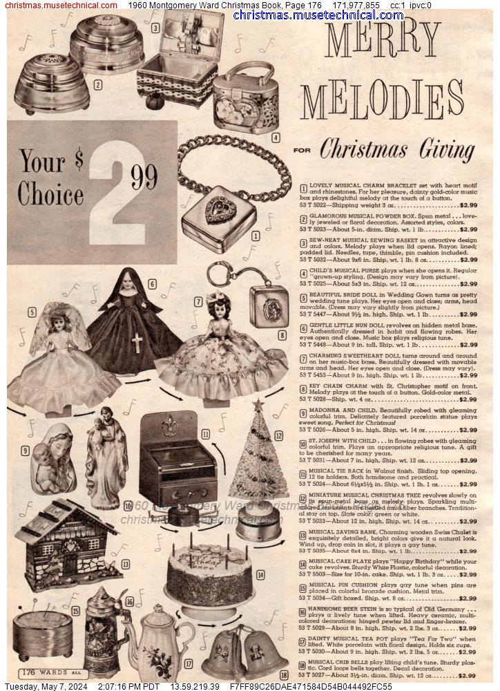 1960 Montgomery Ward Christmas Book, Page 176