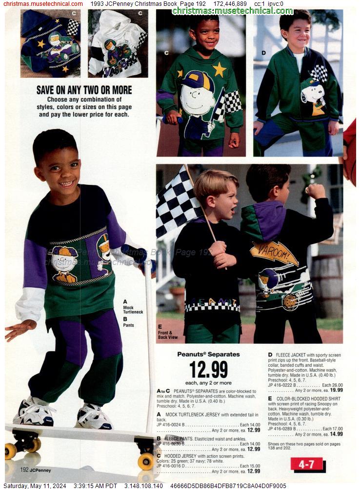 1993 JCPenney Christmas Book, Page 192
