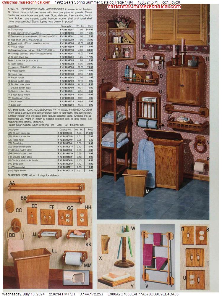 1992 Sears Spring Summer Catalog, Page 1484