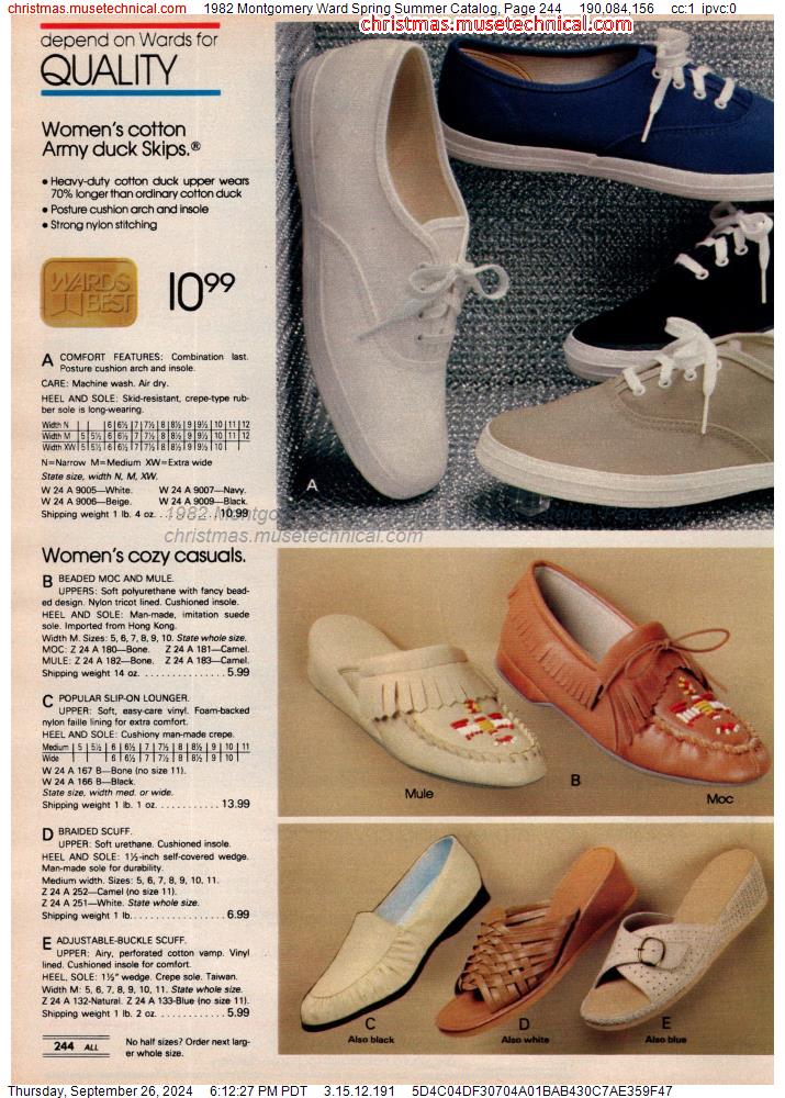 1982 Montgomery Ward Spring Summer Catalog, Page 244