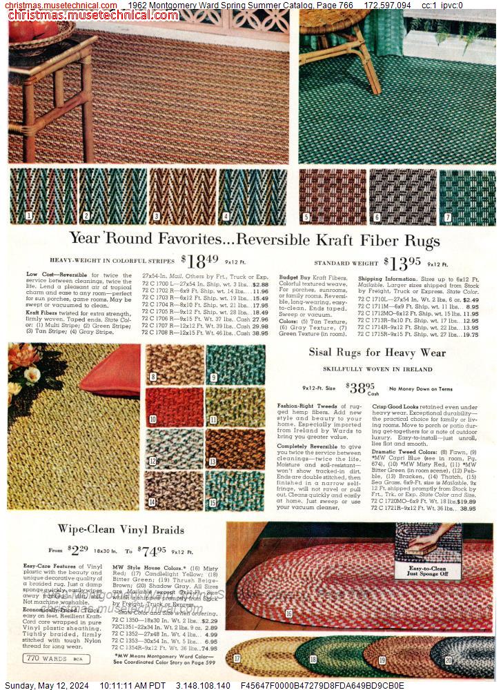 1962 Montgomery Ward Spring Summer Catalog, Page 766