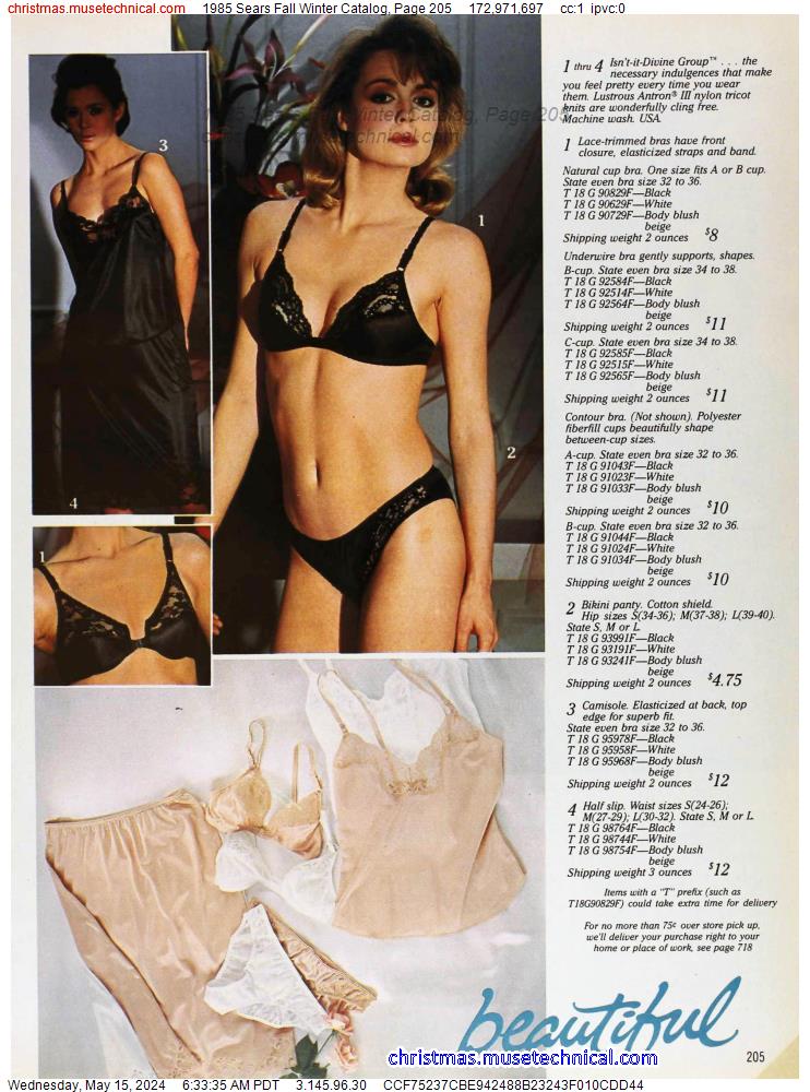 1985 Sears Fall Winter Catalog, Page 205